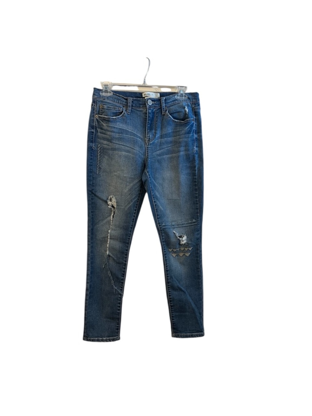 Mudd Women’s Distressed Blue Skinny Jeans size 9